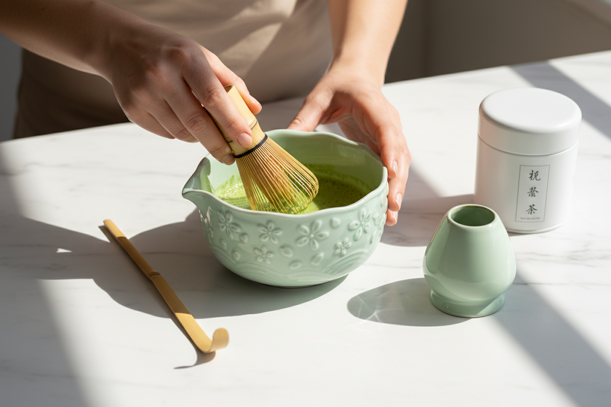 Matcha Set Lifestyle Bild